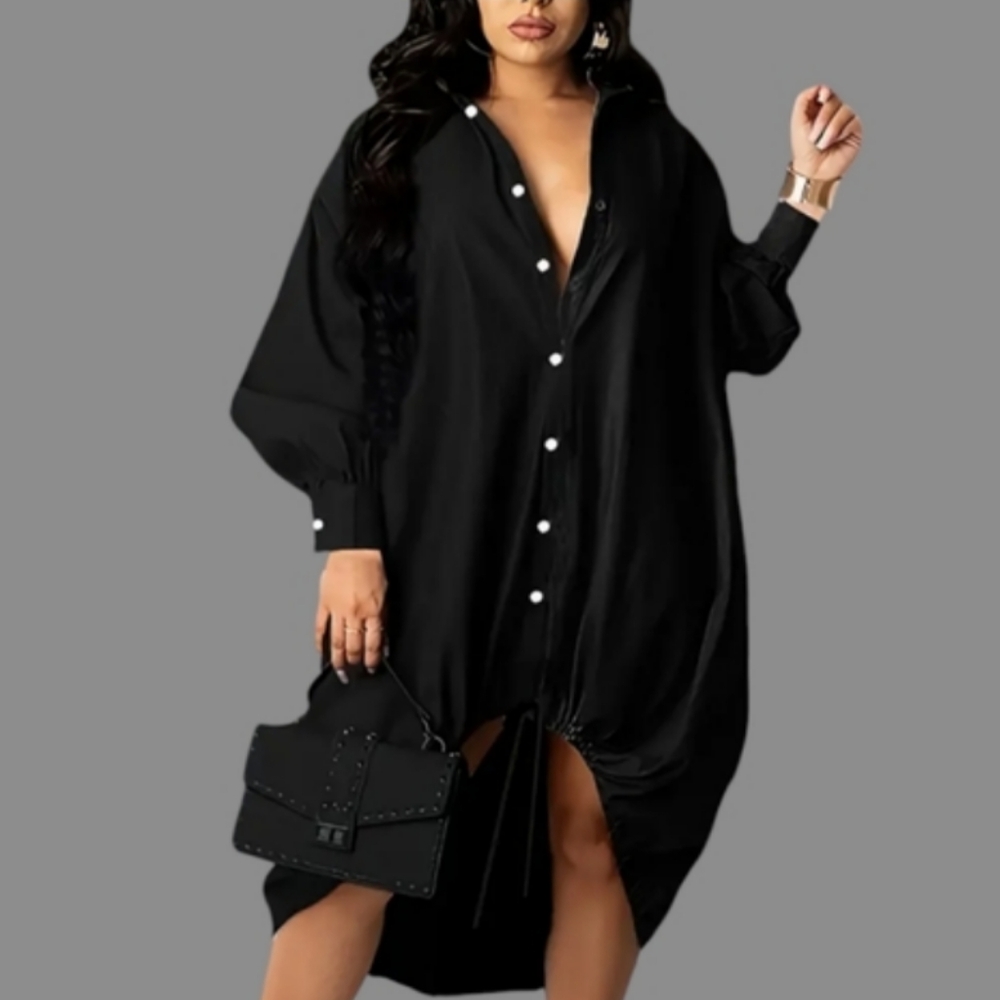 🛑BOGO FREE 🆕Chic Collared Shirt Dress